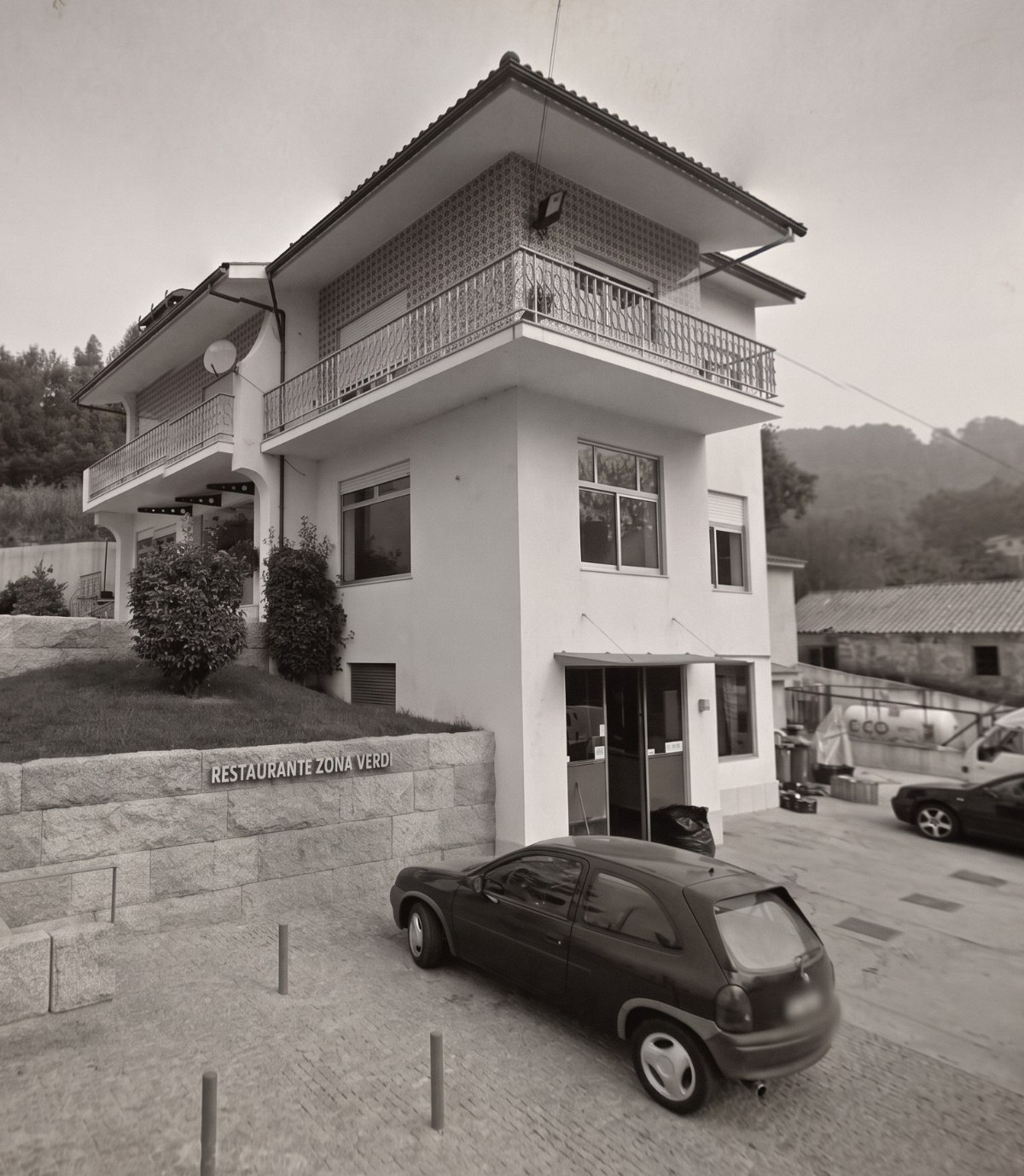 Fachada antiga do Restaurante Zona Verde
